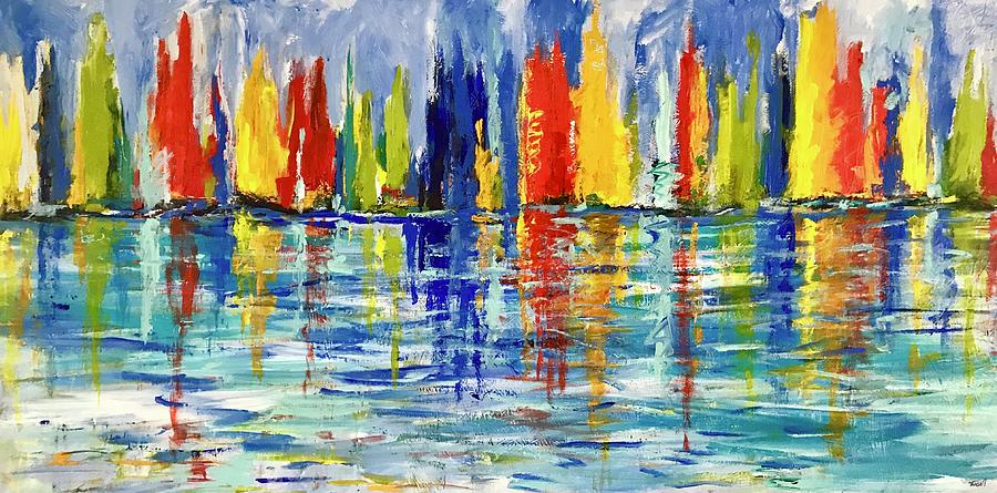 Abstract Painting - Reflections by Tansill Stough