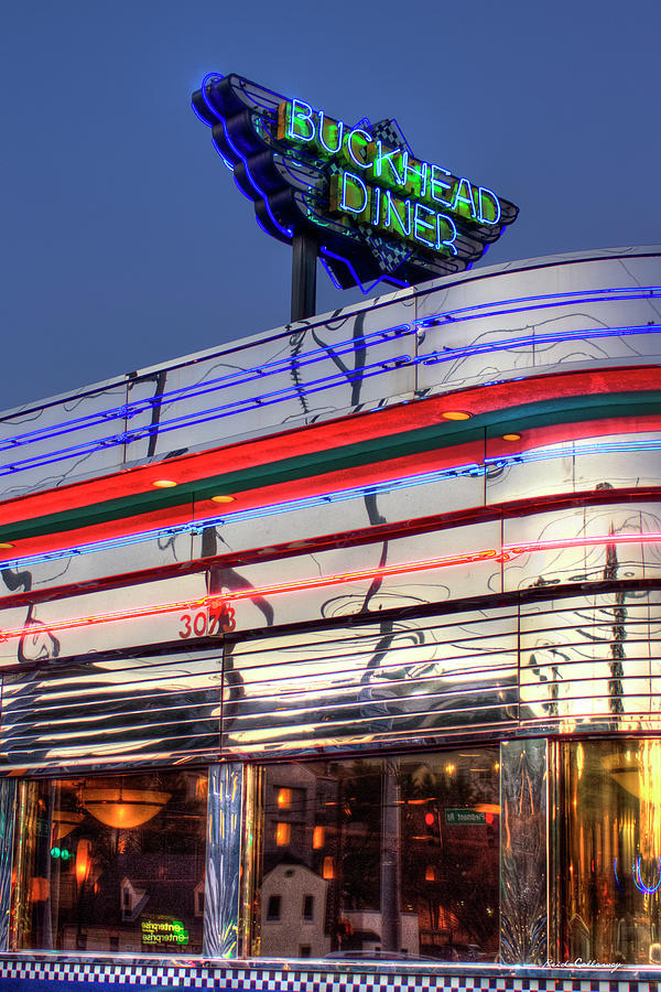 Atlanta Restaurant Photograph - Reflections The Buckhead Diner Atlanta Buckhead Art by Reid Callaway
