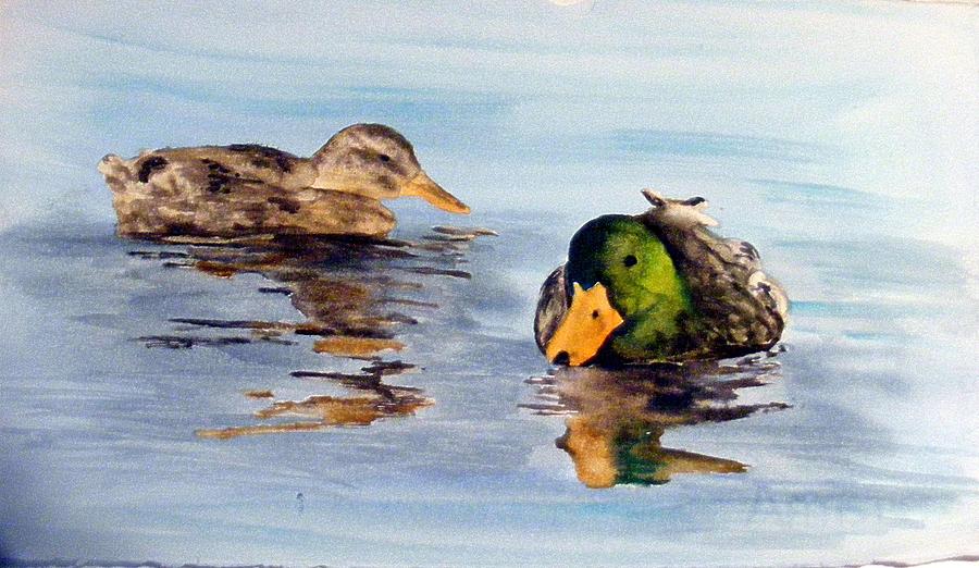 Reflections two Painting by Diane Ziemski