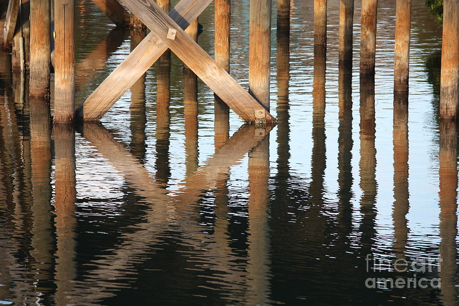 Reflections under the Dock Photograph by Carol Groenen