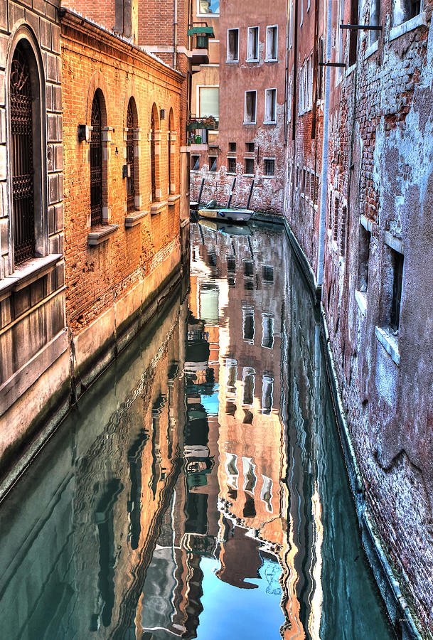 Architecture Photograph - Reflections Venice Italy by Tom Prendergast