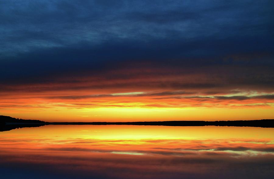 Reflective Morning Sky Digital Art by Lyle Crump