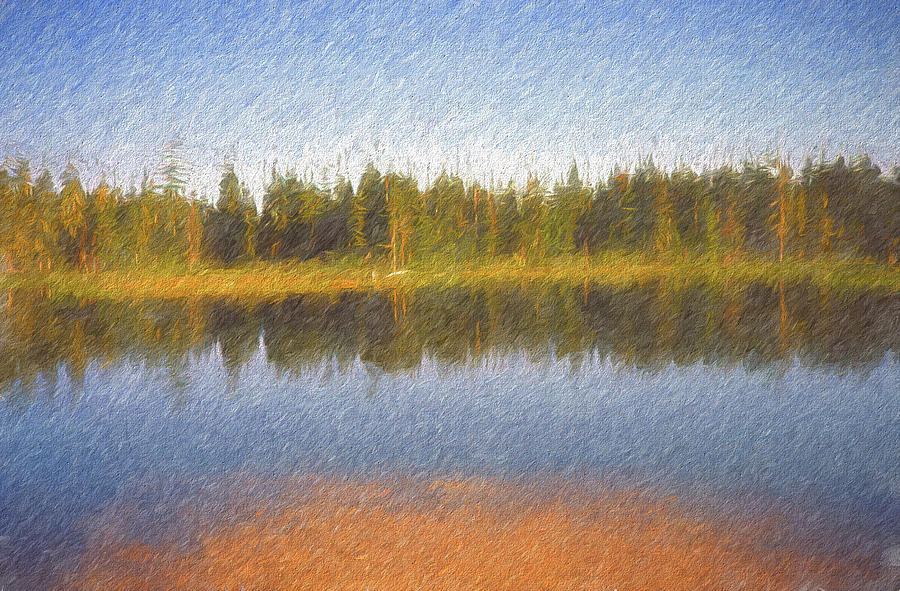 Reflections painted Digital Art by Cathy Anderson