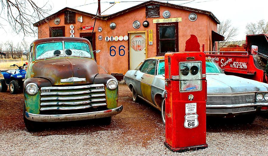 Refueling on Route 66 Photograph by Barbara Zahno