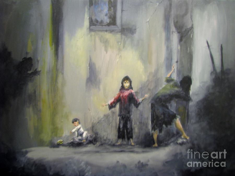 Refugees Painting by Patricia Kanzler
