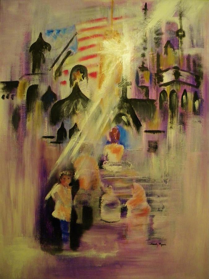 New York City Painting - refuge...The Dream by Sandy Ryan