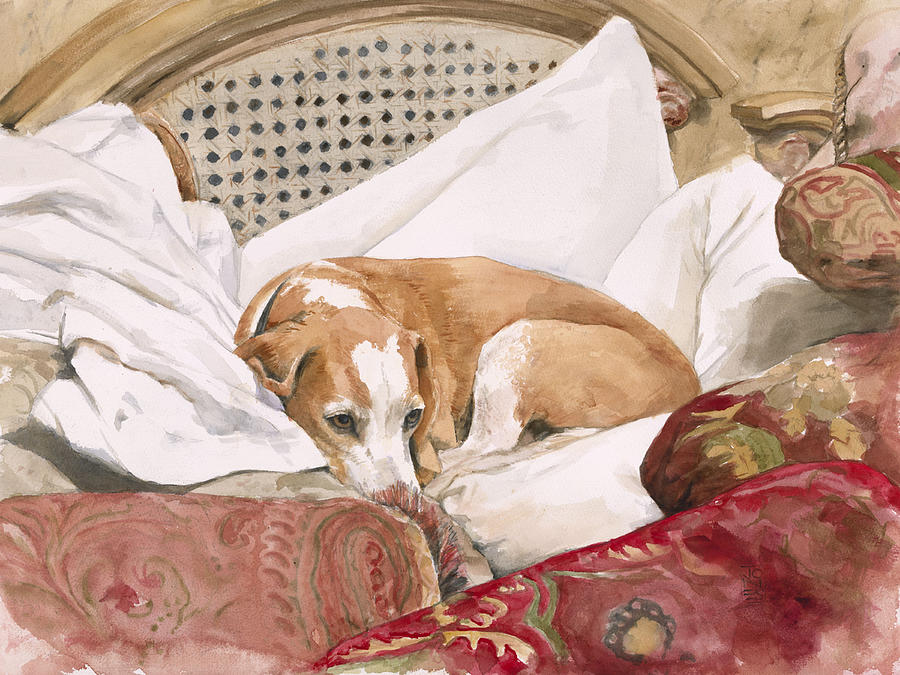Dog Painting - Regal Beagle by Debra Jones