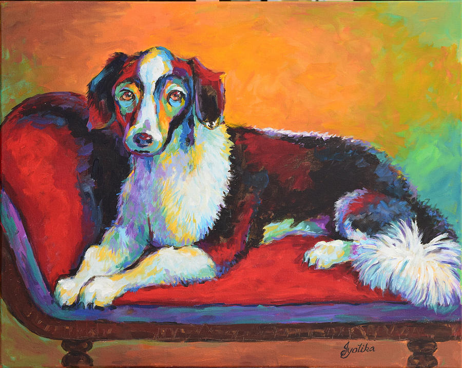 Regal Puppy Painting by Jyotika Shroff