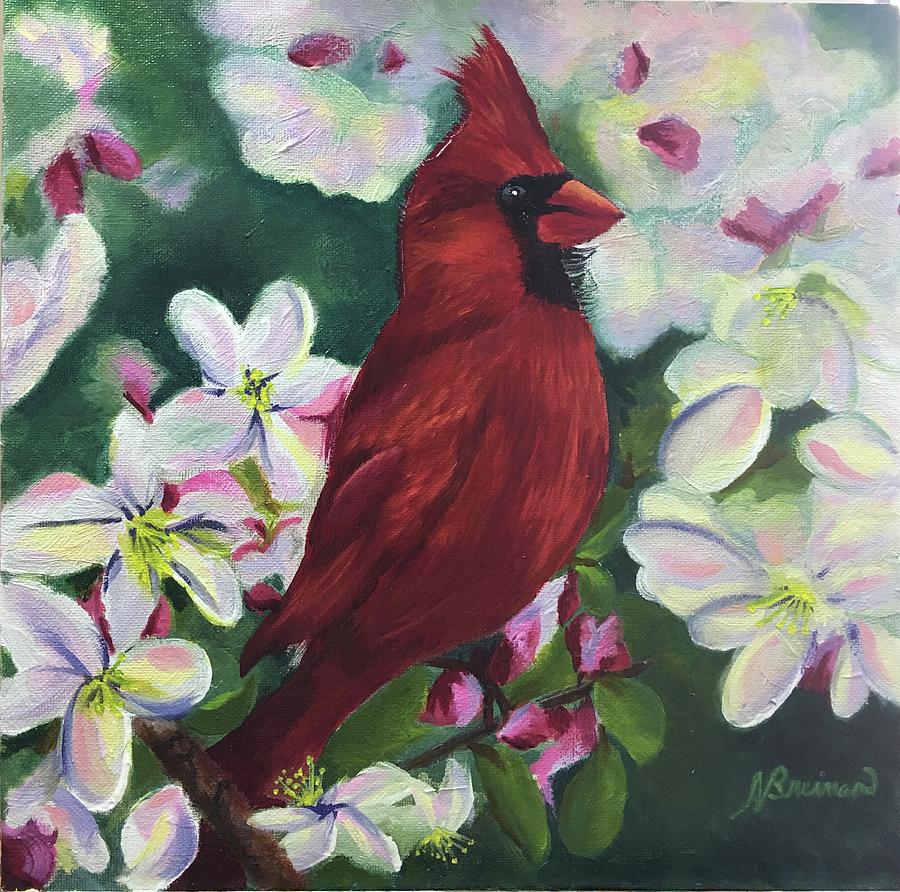 Regal Red Painting by Nancy Breiman