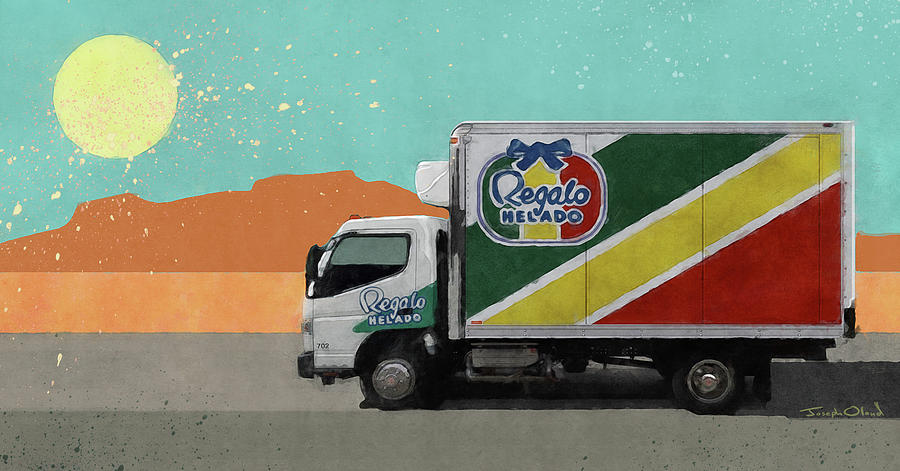 Albuquerque Painting - Regalo Helado Truck - Better Call Saul by Joseph Oland