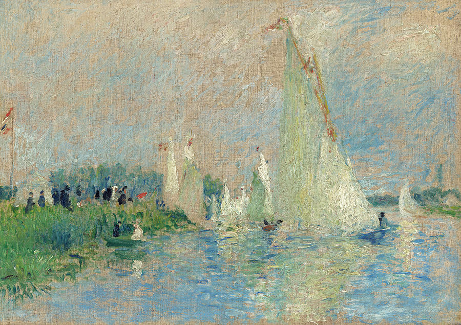 Regatta at Argenteuil Painting by Auguste Renoir