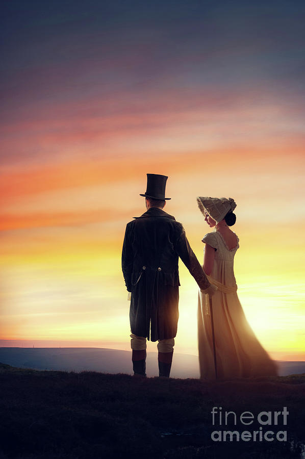 Regency Couple At Sunset Photograph By Lee Avison Fine Art America 