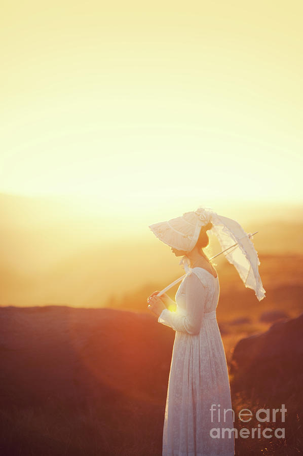 Regency Woman At Sunset Photograph by Lee Avison