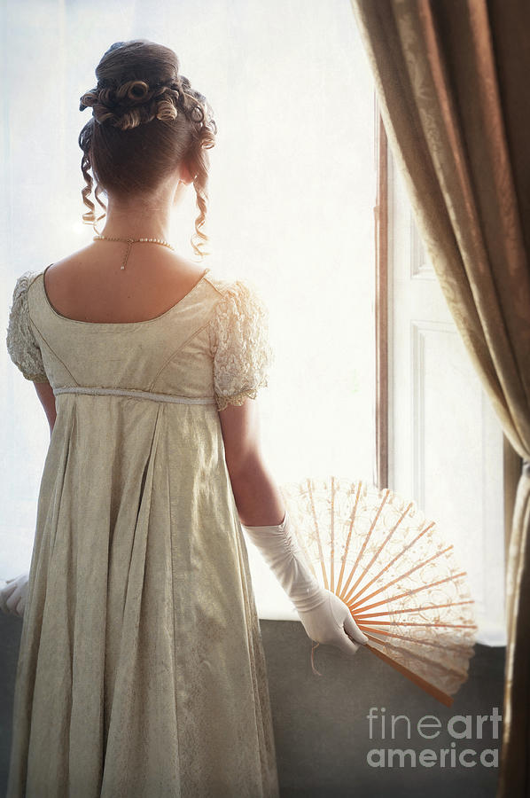 Regency Woman Looking Out Of The Window Photograph by Lee Avison