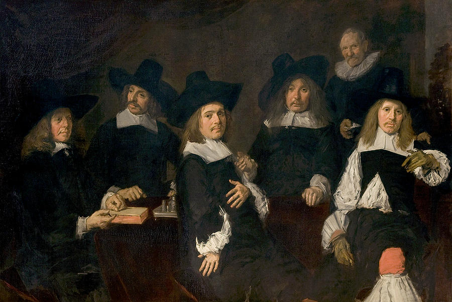 Regents of the Old Mens Alms House Painting by Frans Hals