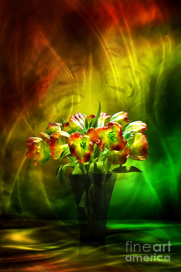 Reggae tulips Digital Art by Johnny Hildingsson