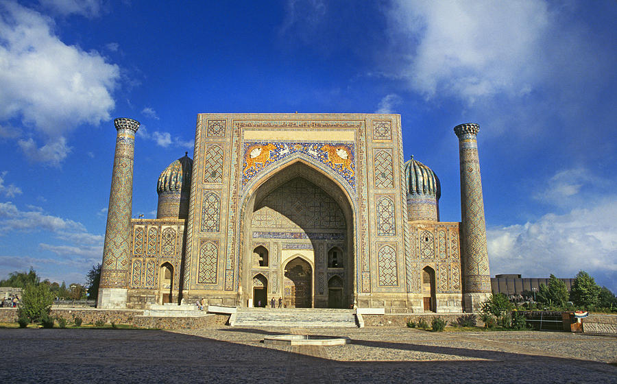 Registan Square, Samarkand Photograph by Buddy Mays