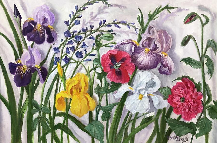  Reign of Spring Flowers Painting by Rand Burns