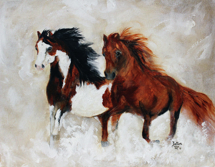 Rein And Dancer Painting by Barbie Batson