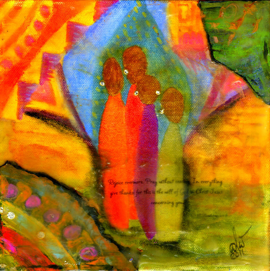 Rejoice Some More Mixed Media by Angela L Walker