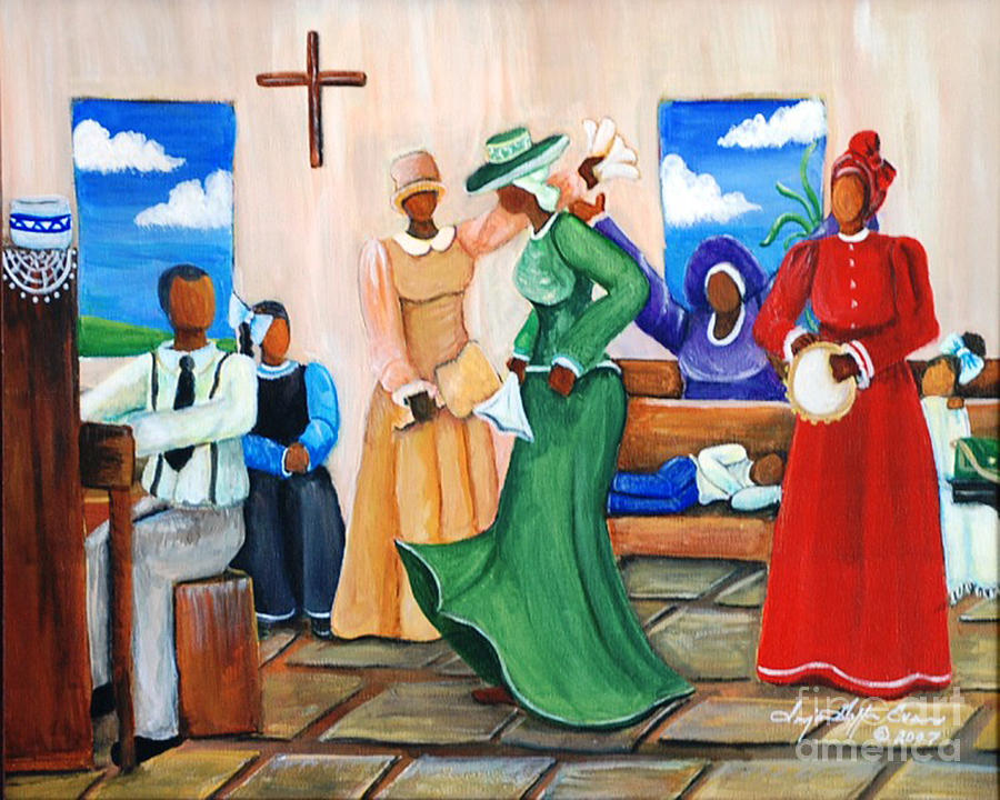 Authentic Painting - Rejoicing  by Sonja Griffin Evans