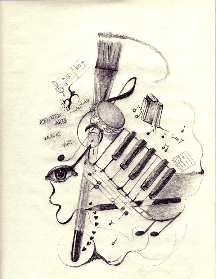 music inspired drawings