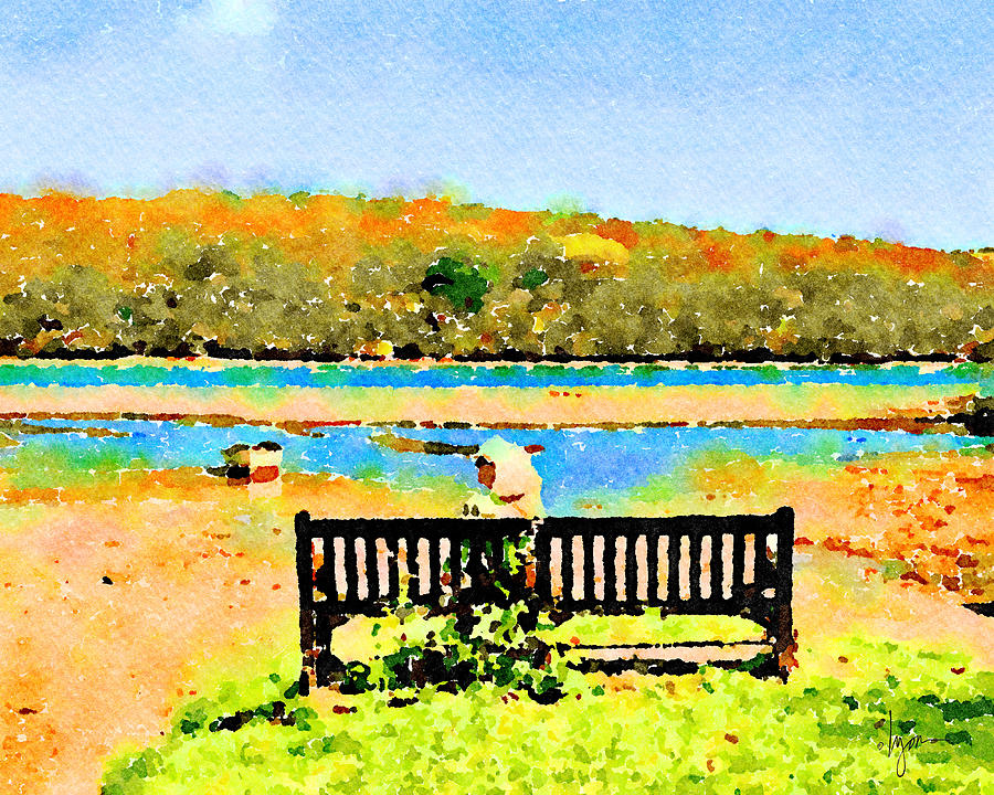 Relax Down by the River Painting by Angela Treat Lyon