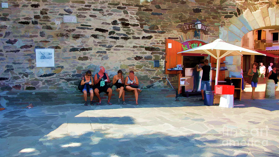 Relax Eat Collioure France  Photograph by Chuck Kuhn