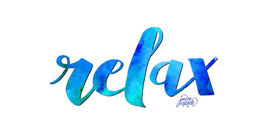 Relax Watercolor Painting by Jan Marvin