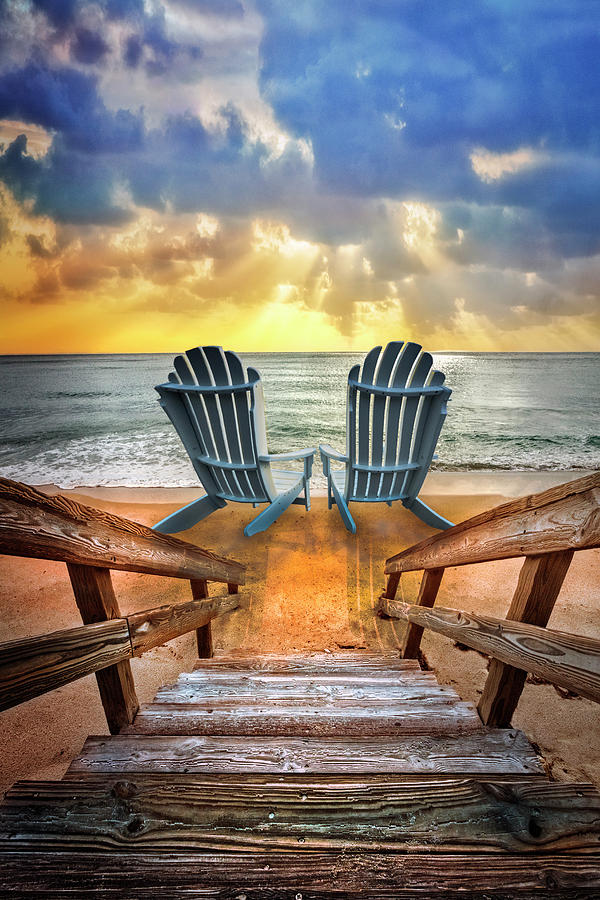 Relaxation Ahead Just Have a Seat Photograph by Debra and Dave Vanderlaan