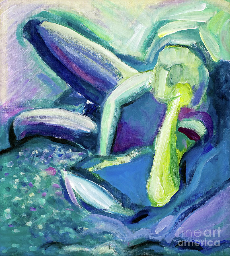 Relaxed Painting by Kerryn Madsen-Pietsch