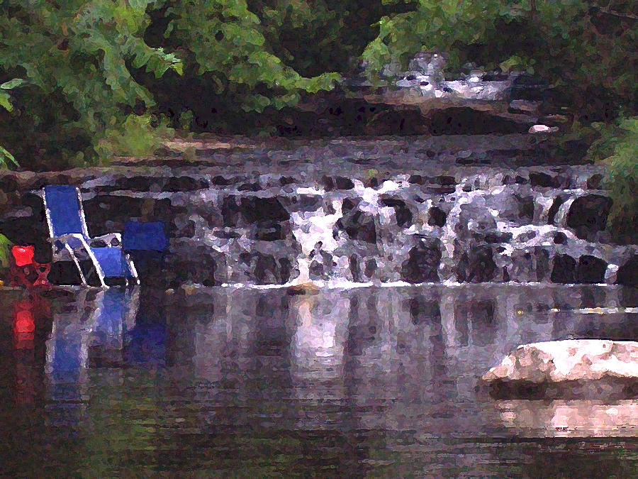 Landscape Photograph - Relaxing in the creek by Lisa Kane Landscape Photograph - Relaxing in the creek by Lisa Kane
