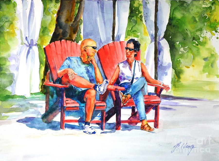 Taking a rest - 1 Painting by Betty M M Wong