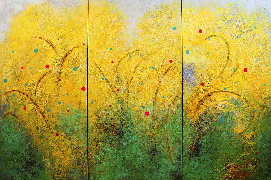 Release of the Energetic Spring  Painting by Tingting Su