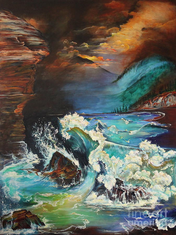 Relentless Wave Painting by Farzali Babekhan