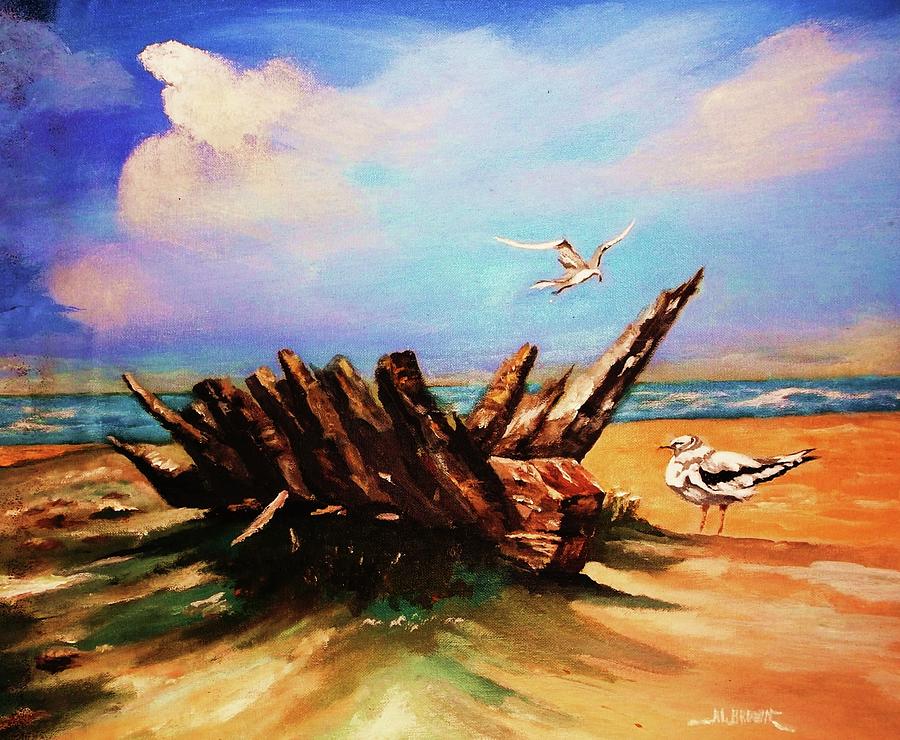 Relic Washed Ashore Painting by Al Brown