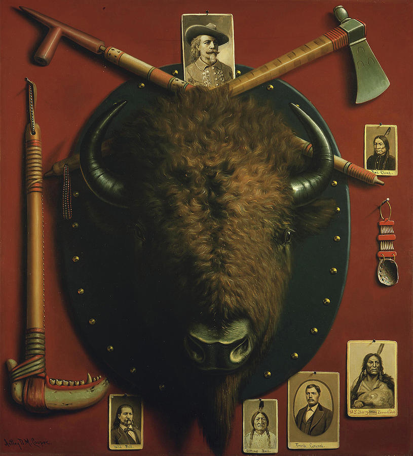 Buffalo Painting - Relics of the Past by Astley David Middleton Cooper