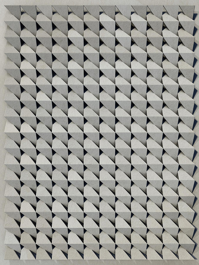 Relief A1 Grey Cardboard Digital Art by Frans Blok