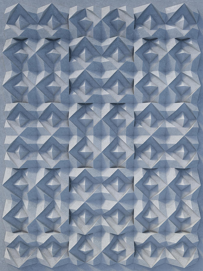 Pattern Photograph - Relief M1 Gypsum by Frans Blok