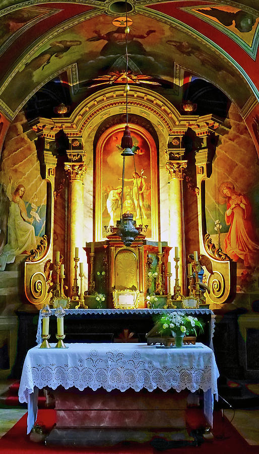 Religious Altar Within A Church In Szentendre, Hungary Photograph by Rick Rosenshein