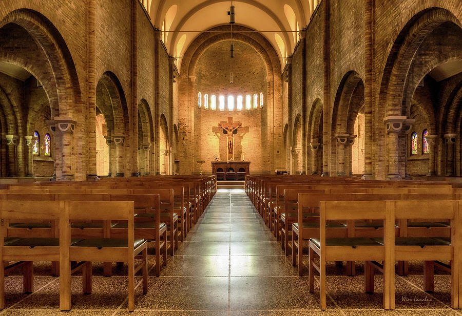 Architecture Photograph - Religious Path by Wim Lanclus