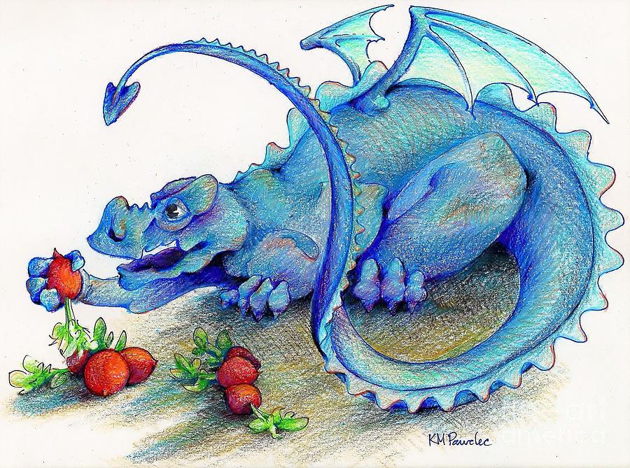 Reluctant Vegetarian Drawing by K M Pawelec