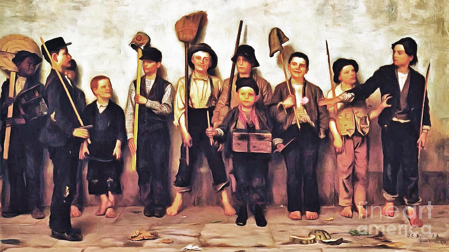 Wingsdomain Painting - Remastered John George Brown Dress Parade 20170408 by Wingsdomain Art and Photography Wingsdomain Painting - Remastered John George Brown Dress Parade 20170408 by Wingsdomain Art and Photography