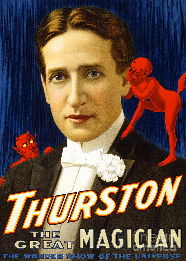 Remastered Nostalgic Vintage Poster Art Thurston The Great Magician Wonder Show 20170415  Photograph by Wingsdomain Art and Photography