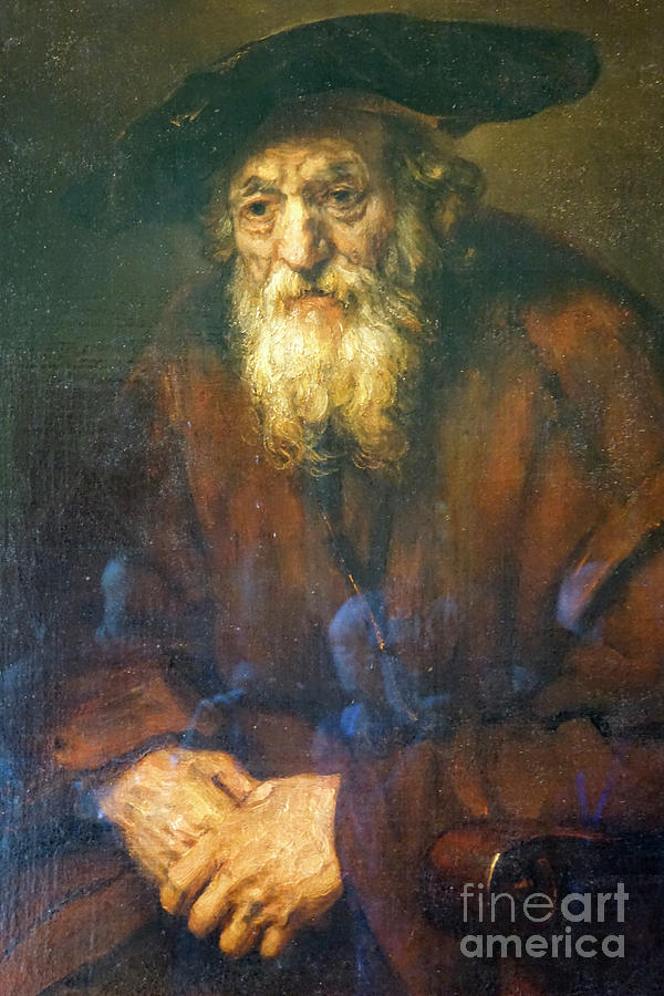 Rembrandt Photograph - Rembrandt, Portrait of an Old Jew by Vladi Alon