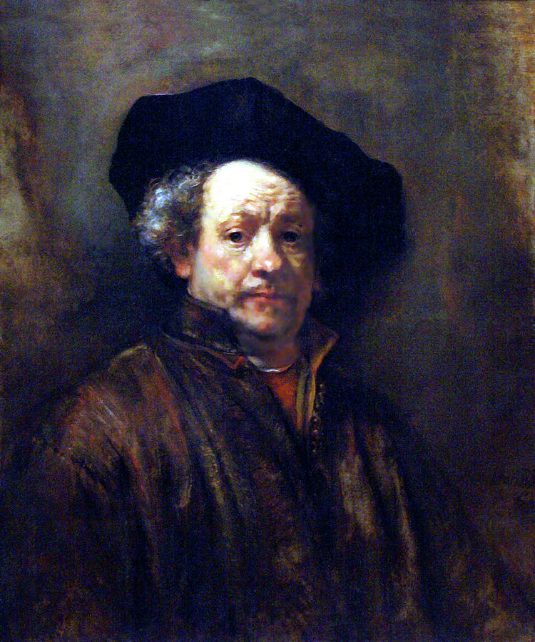 Rembrandt Self Portrait 1660 Painting by Movie Poster Prints