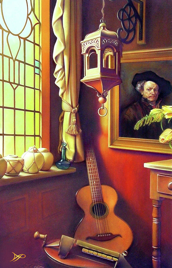 Rembrandts Hurdy-Gurdy Painting by Patrick Anthony Pierson
