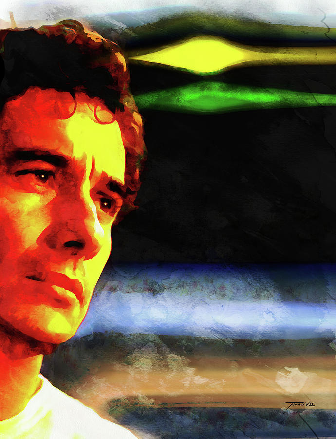 Remember Ayrton Painting by Tano V-Dodici ArtAutomobile
