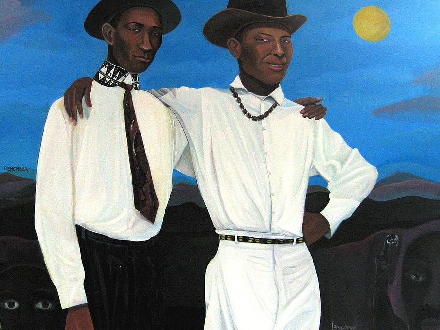 Men Painting - Remember by Joyce Owens Men Painting - Remember by Joyce Owens