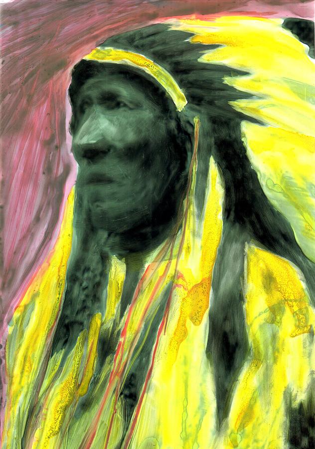 Remember Wounded Knee Painting by FeatherStone Studio Julie A Miller